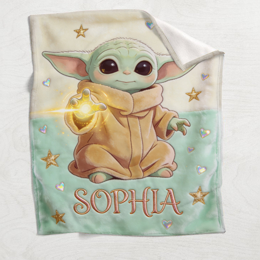 Cute Baby - Personalized The Force Blanket