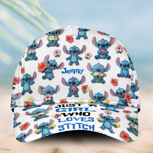 Just A Girl Who Loves Ohana - Personalized Ohana Classic Cap