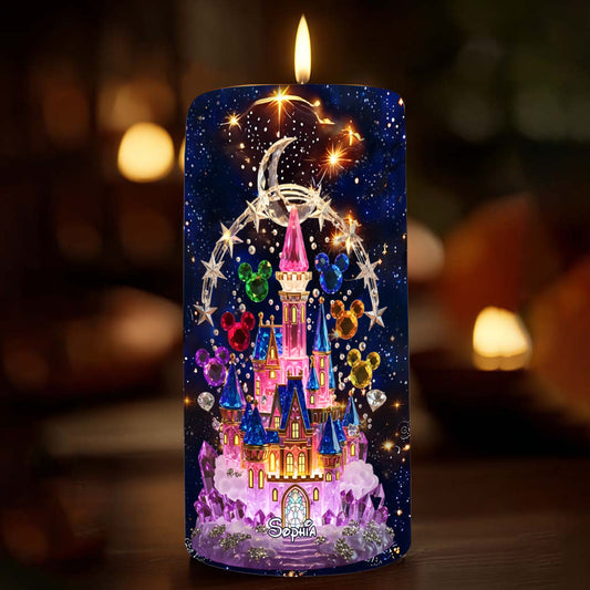 Magical Castle - Personalized Mouse Flameless Candle