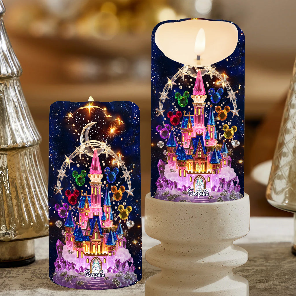 Magical Castle - Personalized Mouse Flameless Candle