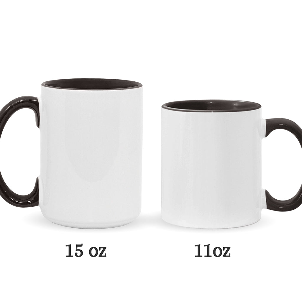 Funny Mouse - This Side Up - Personalized Mouse Accent Mug