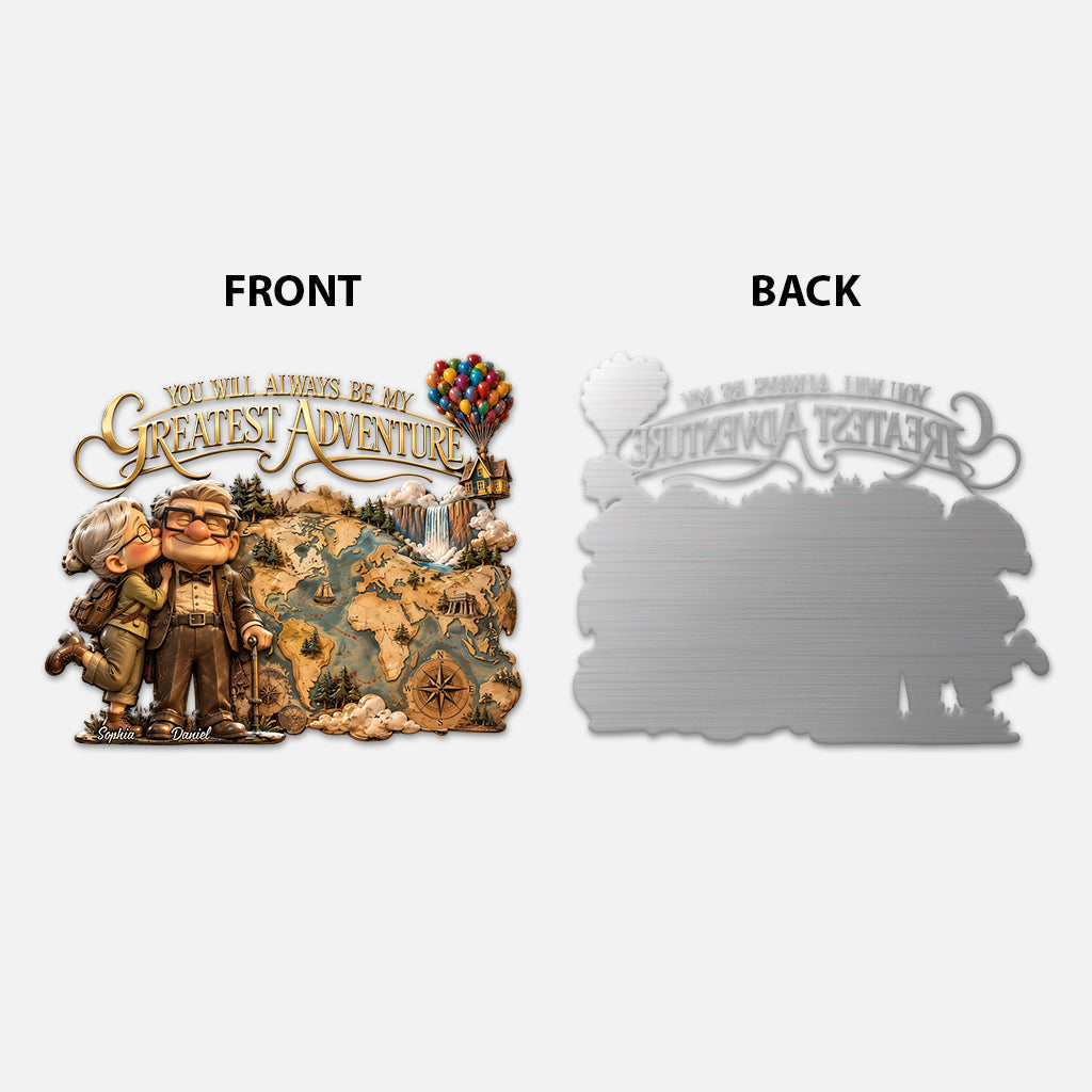 You Will Always Be My Greatest Adventure - Personalized Up Movie Couple 3D Printed Cut Metal Sign
