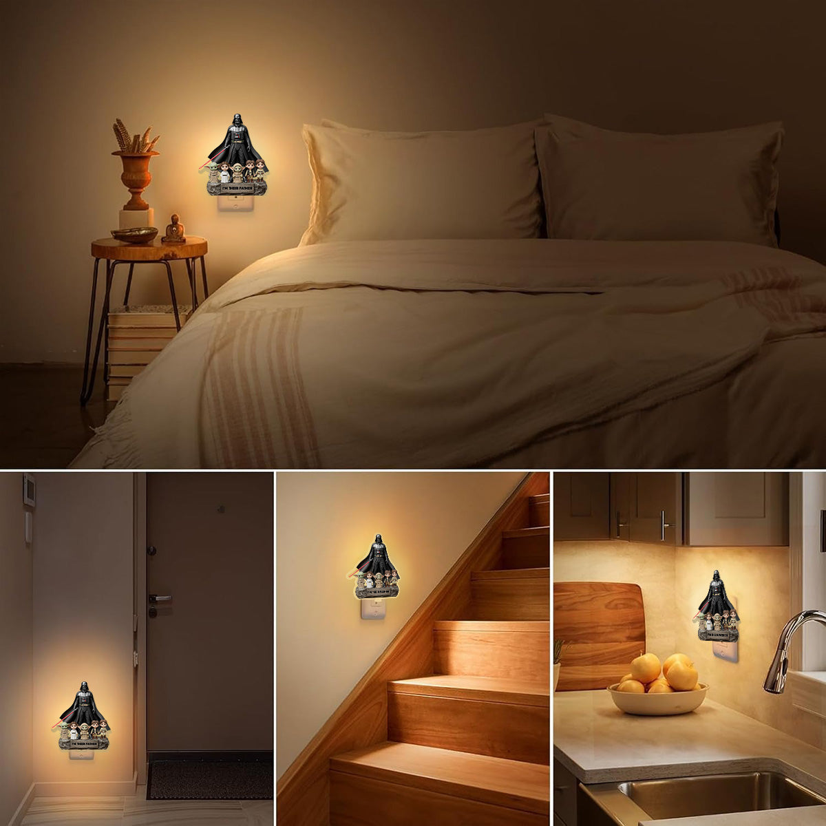 I Am Their Father - Personalized The Force Acrylic Plug-In Night Light