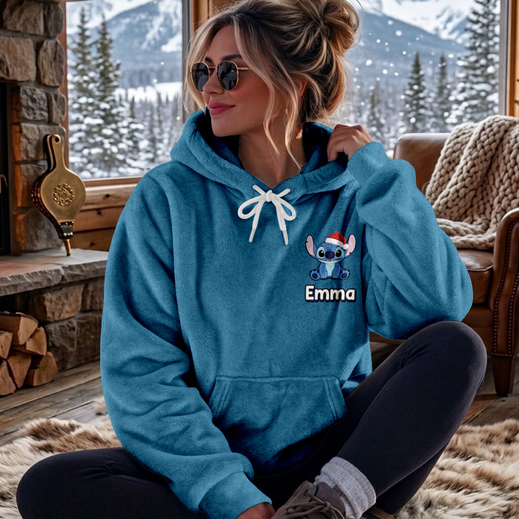 Merry Stitchmas - Personalized Ohana Fleece Hoodie