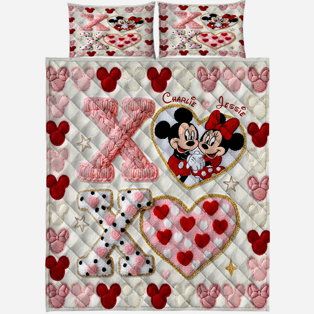 You And Me - Personalized Mouse Quilt Set