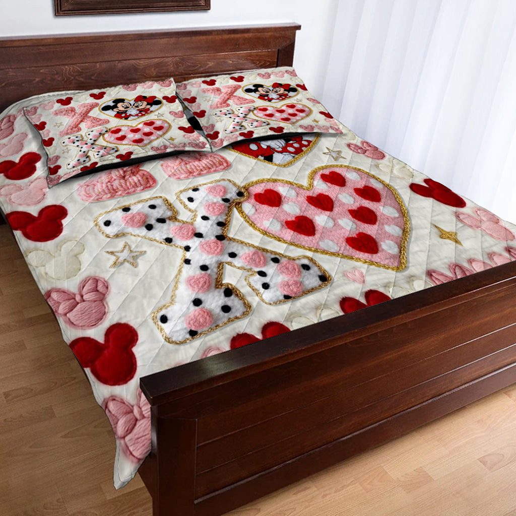 You And Me - Personalized Mouse Quilt Set