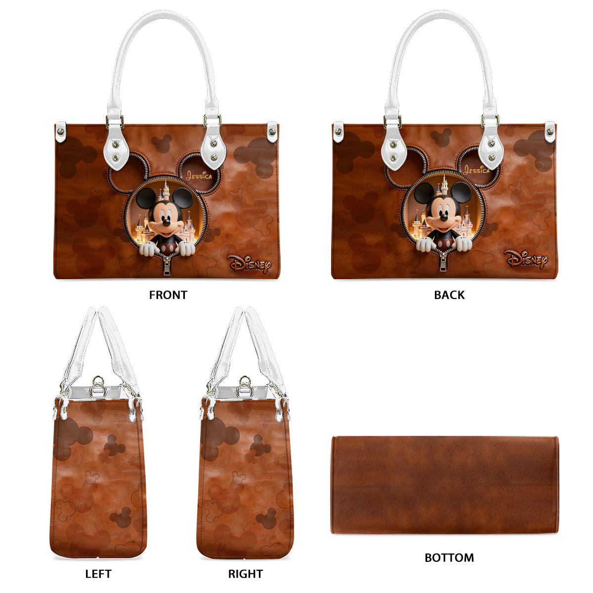 Magical Moments - Personalized Mouse Leather Handbag