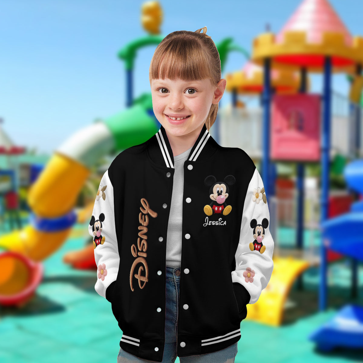 Believe In Magic - Personalized Mouse Varsity Jacket