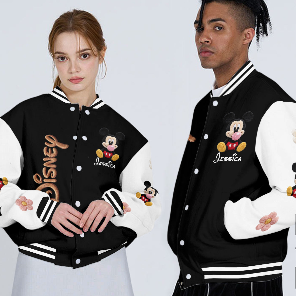Believe In Magic - Personalized Mouse Varsity Jacket