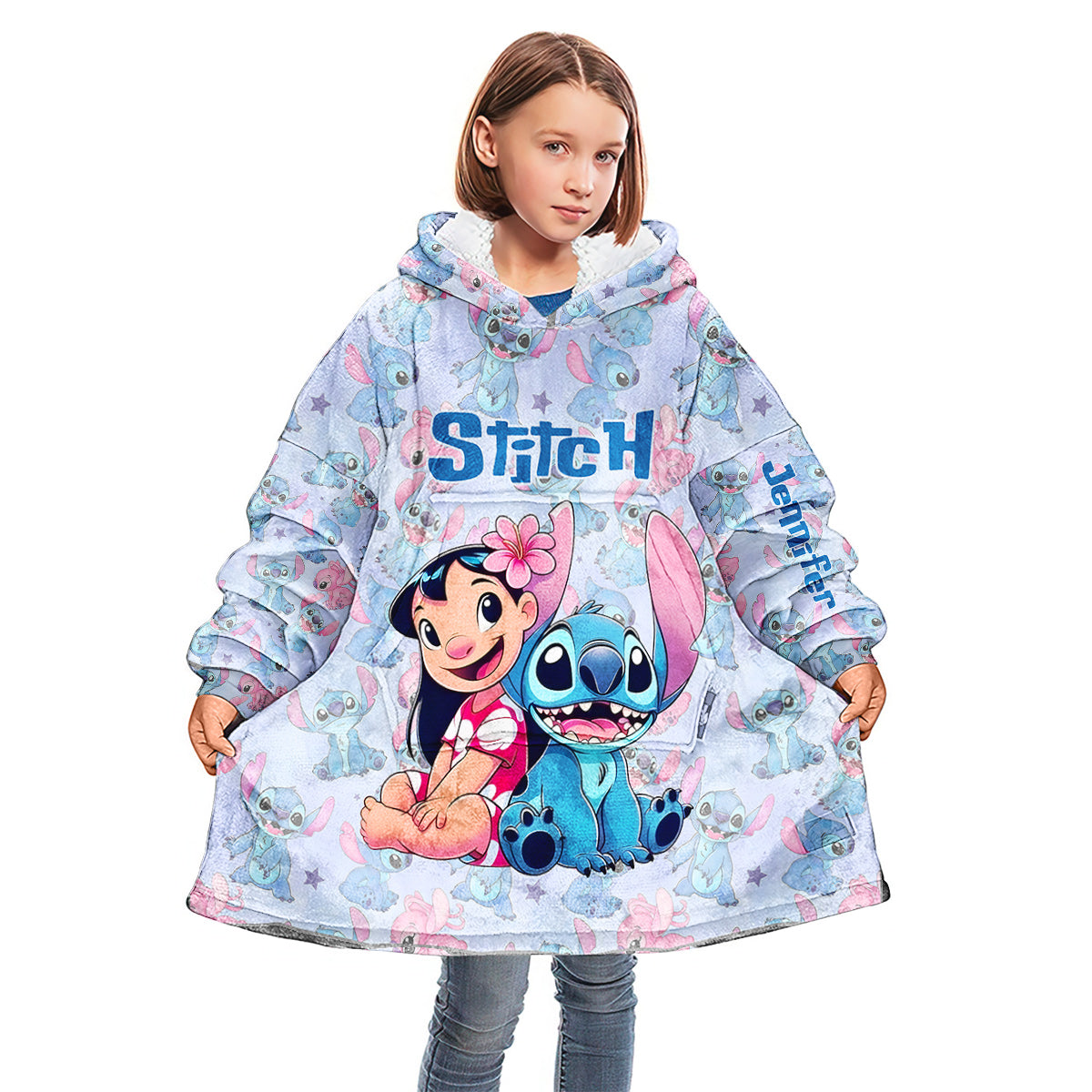 Ohana Means Family - Personalized Ohana Blanket Hoodie