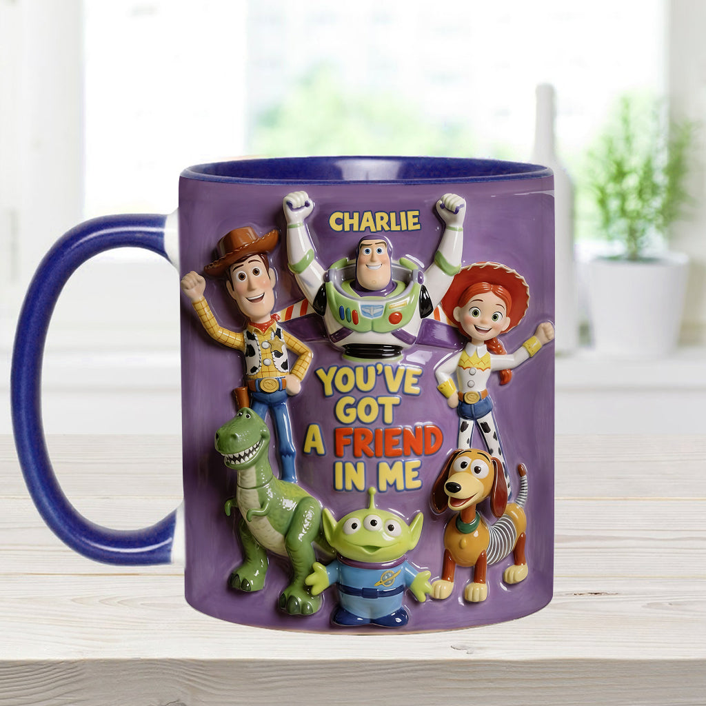 You've Got A Friend In Me - Personalized Toy Story Accent Mug & Coaster