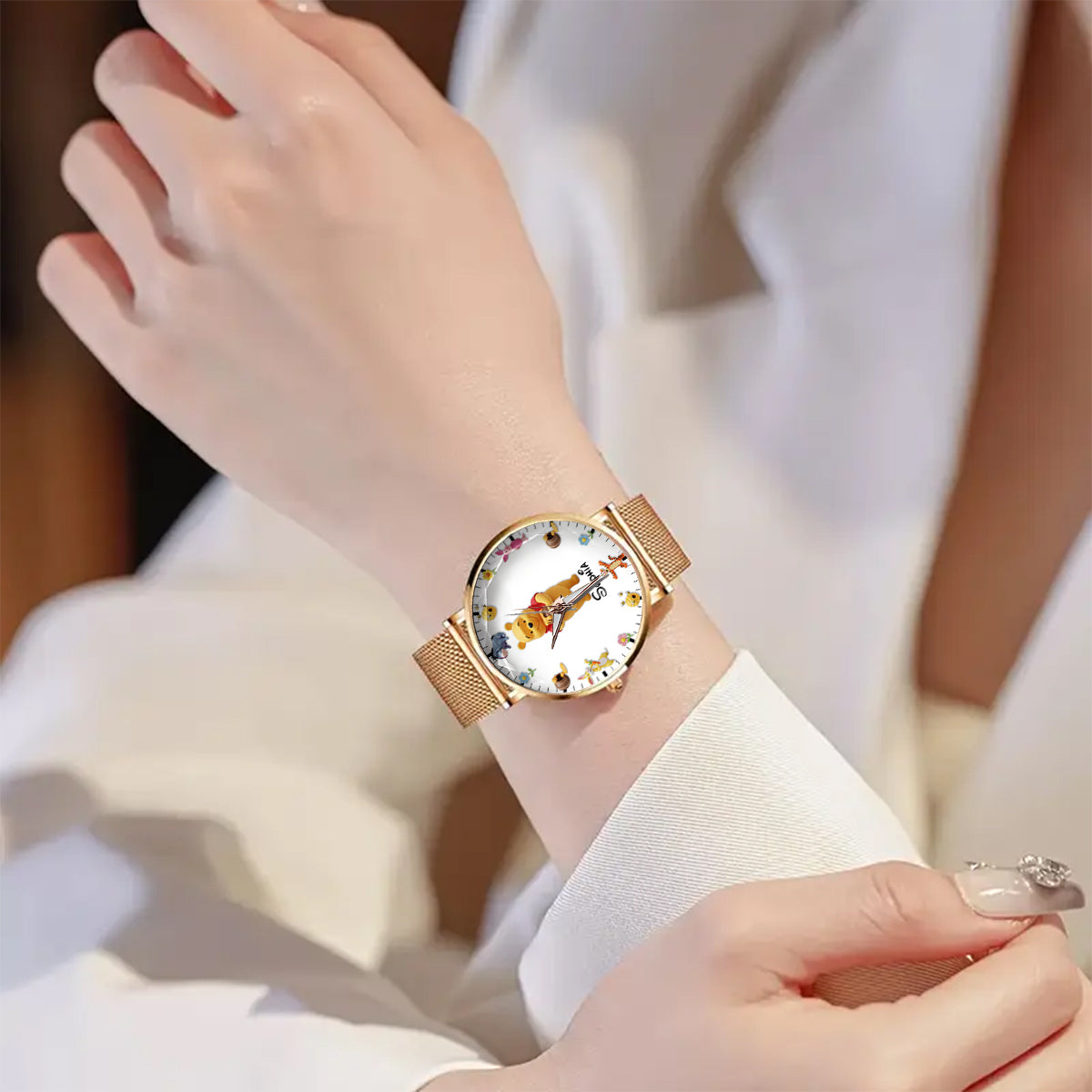 Lovely Honey Bear Pig Tiger - Personalized Mouse Women Hand Watch