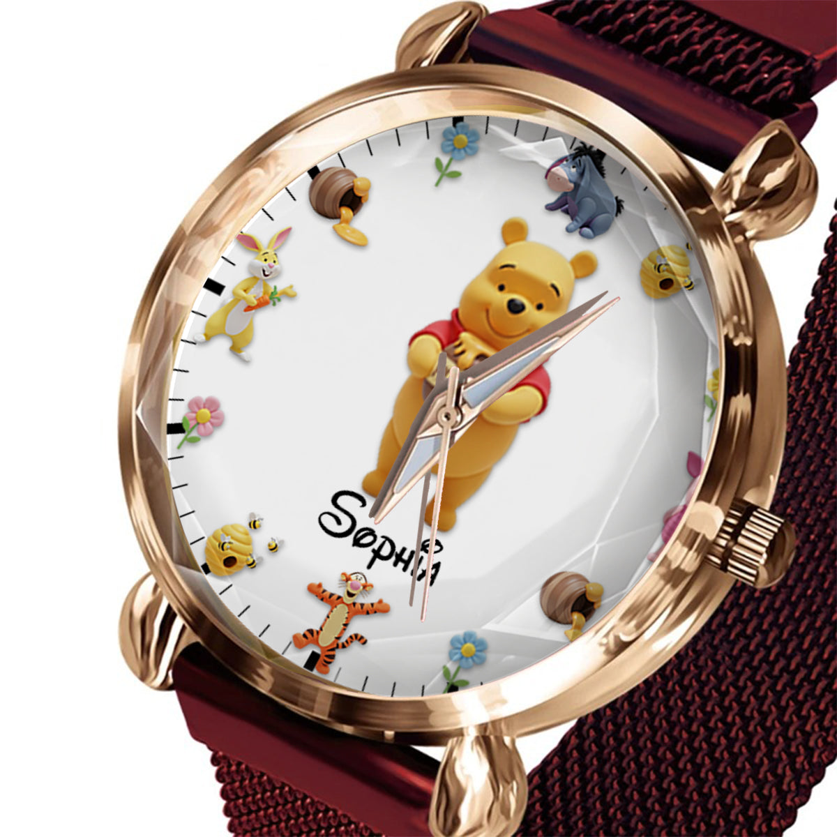 Lovely Honey Bear Pig Tiger - Personalized Mouse Women Hand Watch
