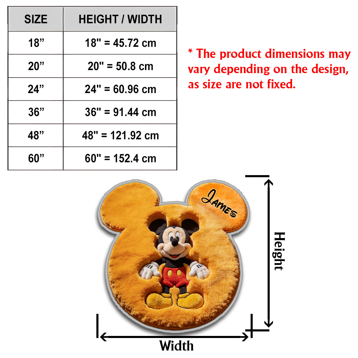 Magic Friends - Personalized Mouse Non-Slip Tufted Rug