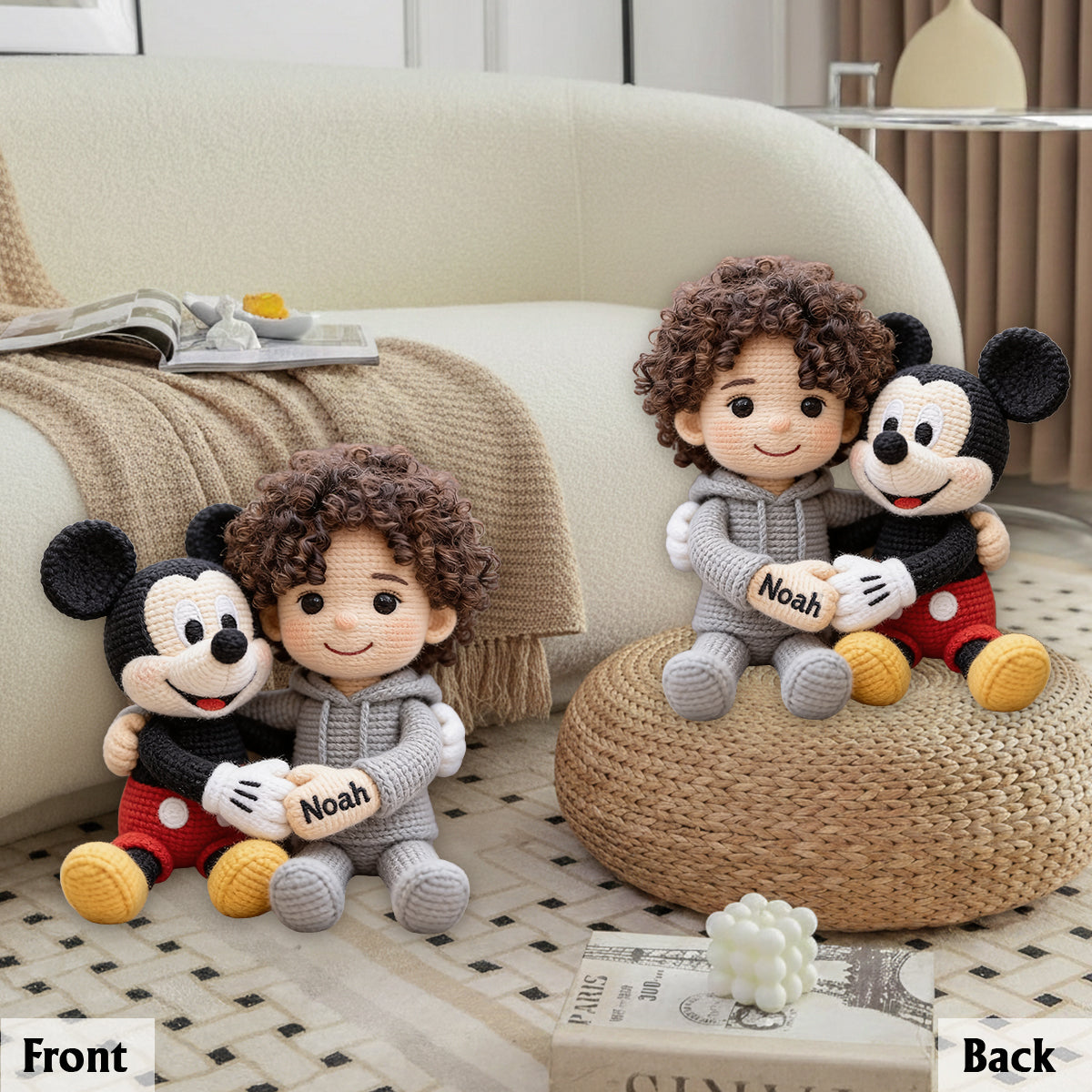 My Favorite Character - Personalized Kid Premium Faux Fur Pillow