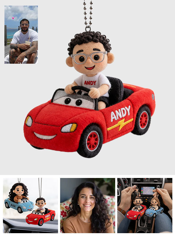 Ride Together - Personalized Racing Lover Plush Keychain