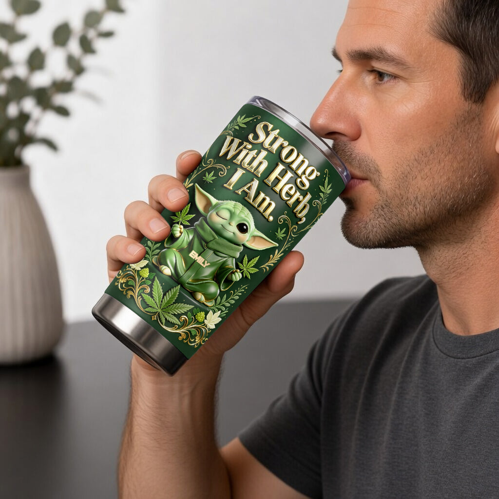 Strong With Herb - Personalized The Force Tumbler