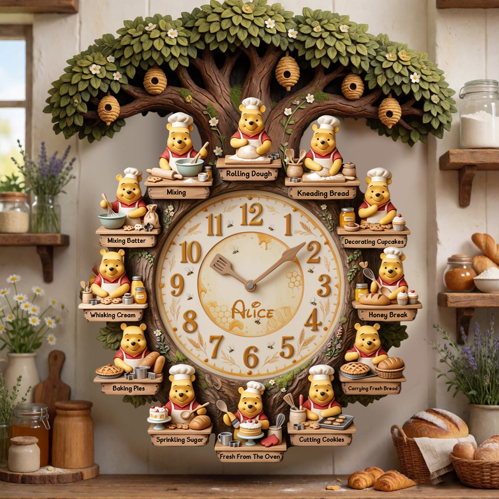 It's Baking Time - Personalized Baking LED Light Wall Clock