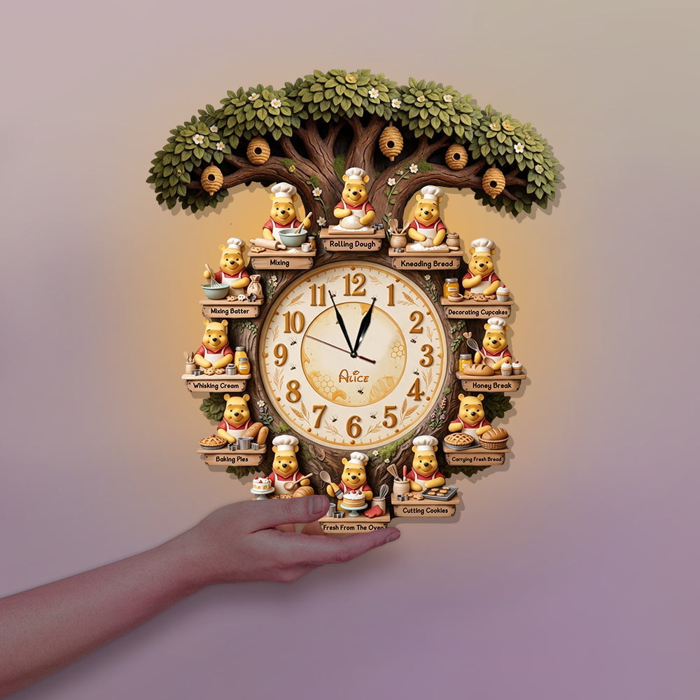 It's Baking Time - Personalized Baking LED Light Wall Clock