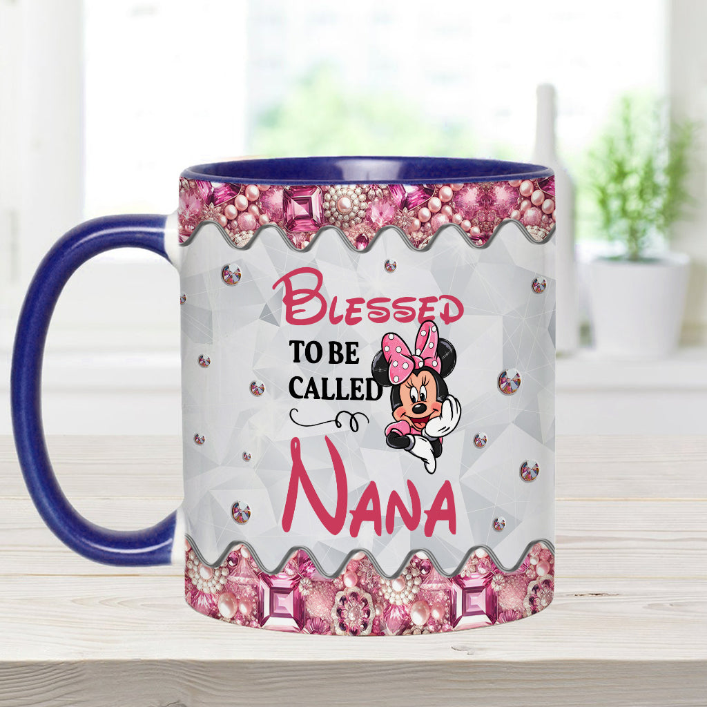 Blessed To Be Called - Personalized Grandma Accent Mug