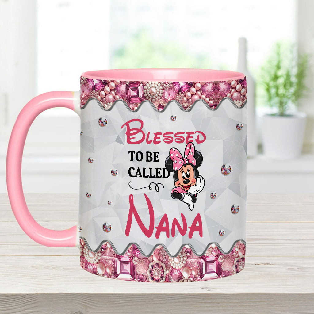 Blessed To Be Called - Personalized Grandma Accent Mug