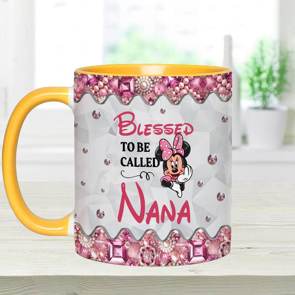 Blessed To Be Called - Personalized Grandma Accent Mug