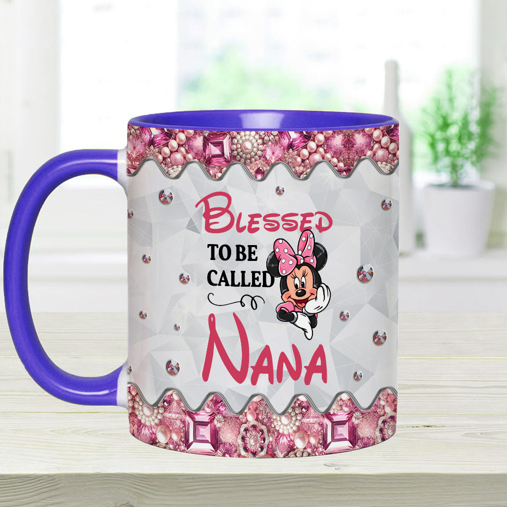 Blessed To Be Called - Personalized Grandma Accent Mug