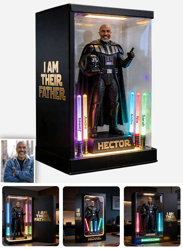 I Am Their Father - Personalized The Force Custom Shaped Acrylic Plaque