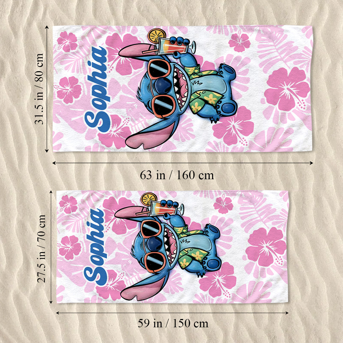 Ohana Summer - Personalized Ohana Women Swimming Bodysuit & Beach Towel