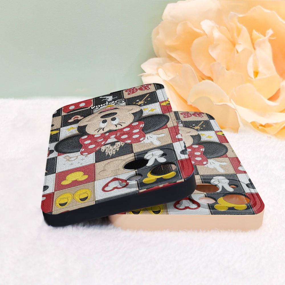 Magical Friends - Personalized Mouse Leather Phone Case