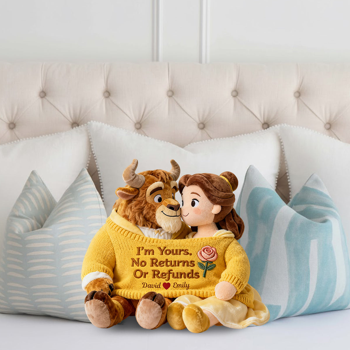 I'm Yours - Personalized Mouse Faux Fur Shaped Pillow