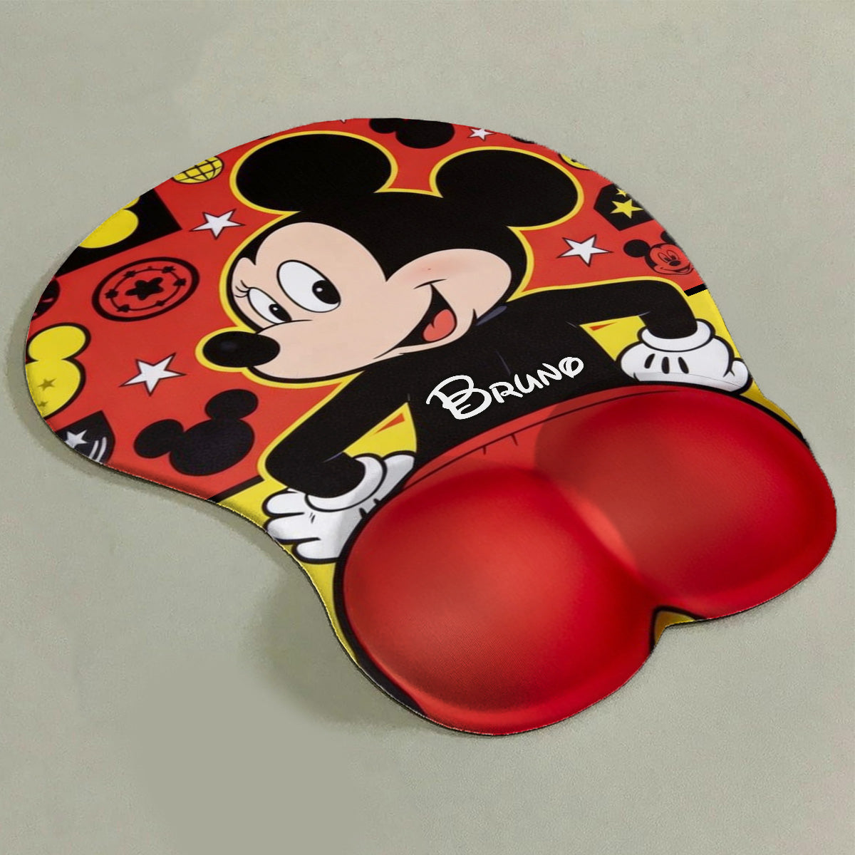 Cartoon Mouse Lover, Funny Gift for Co-workers - Personalized Mouse 3D Mouse Pad