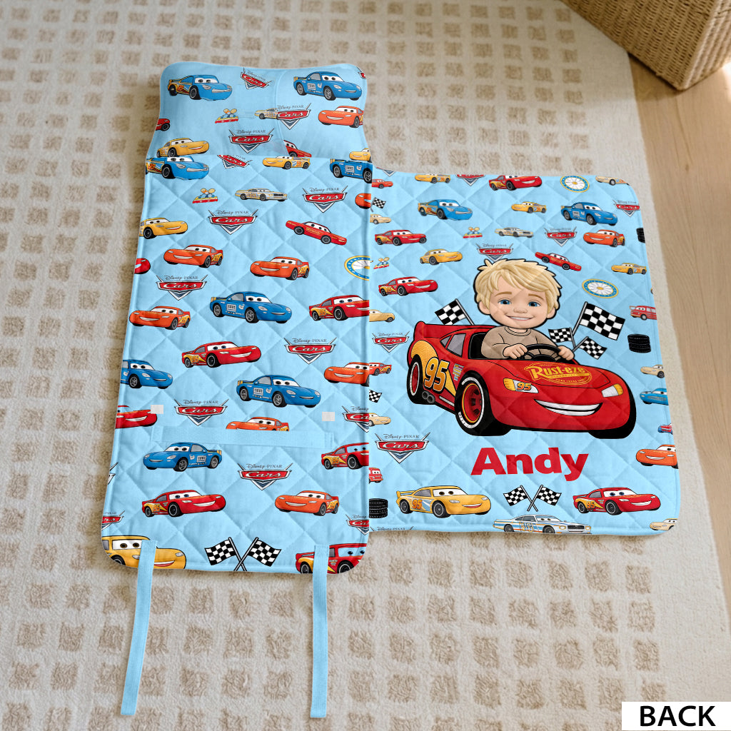 Racing Car Friend - Personalized Racing Lover Nap Mat