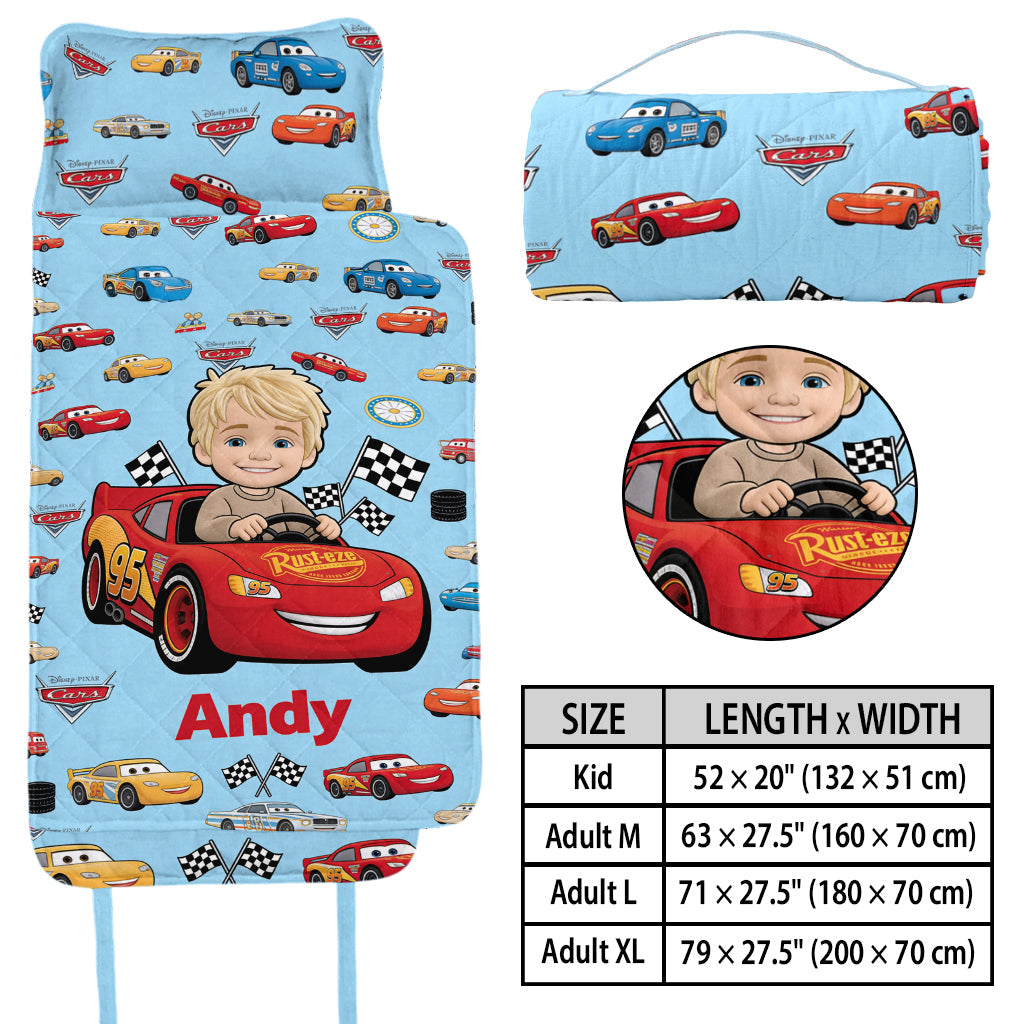 Racing Car Friend - Personalized Racing Lover Nap Mat