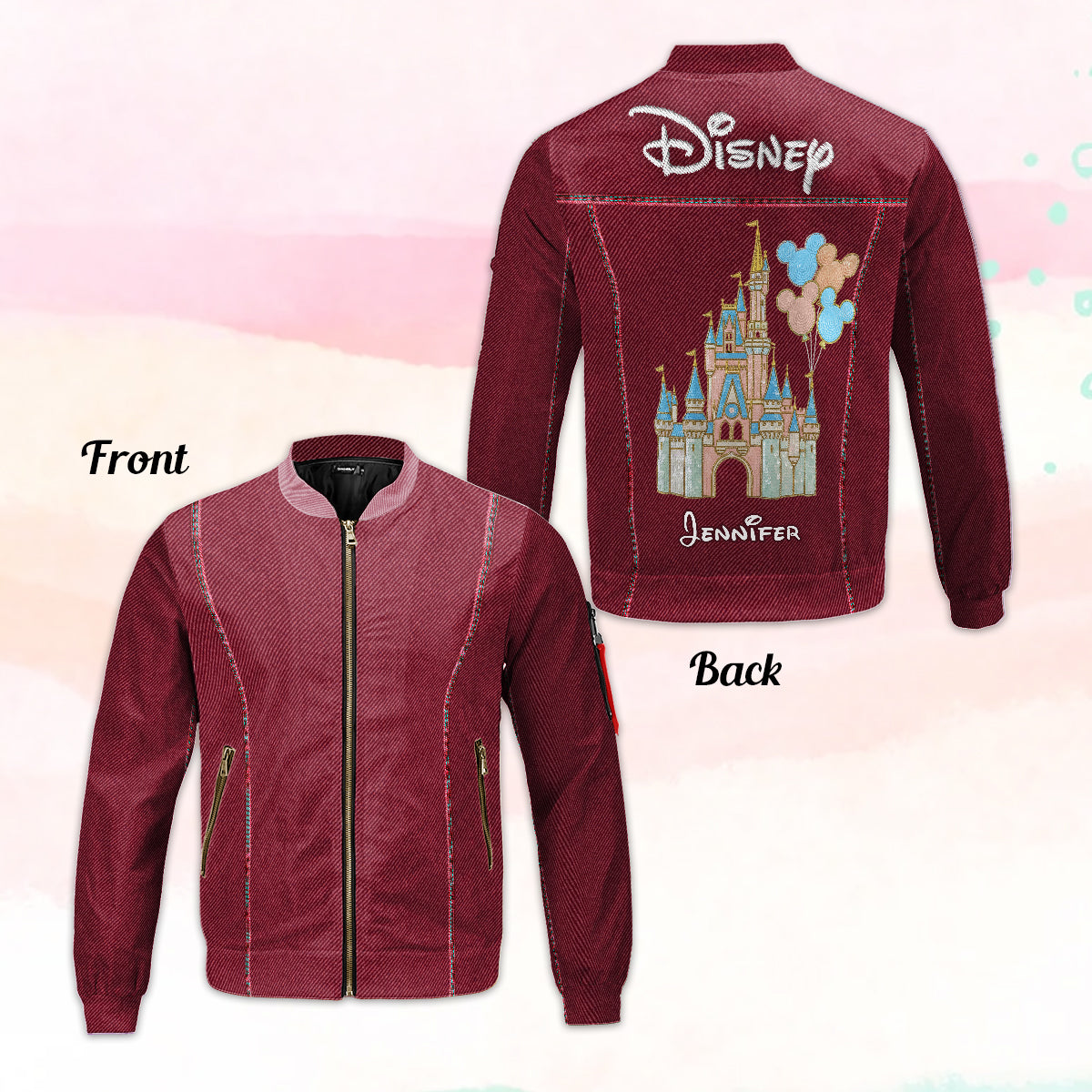 The Magical Castle - Personalized Mouse Bomber Jacket