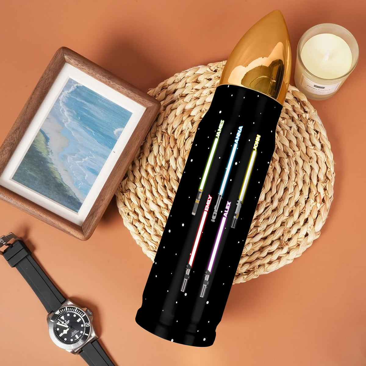 I Am Their Father - Personalized The Force Bullet Tumbler