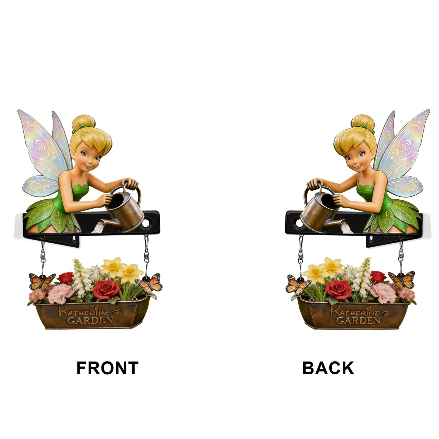 Fairy Garden - Personalized Flying Fairy Wooden Wall Mount Sign
