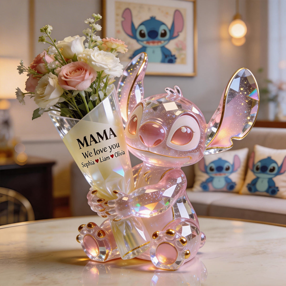 Cute Alien Mom - Personalized Ohana Acrylic Pot