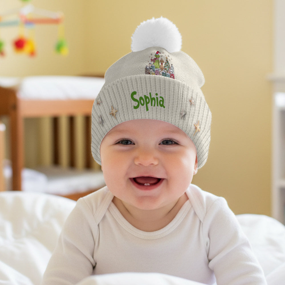 Merry Grinchmas - Personalized Stole Christmas Beanie Hat