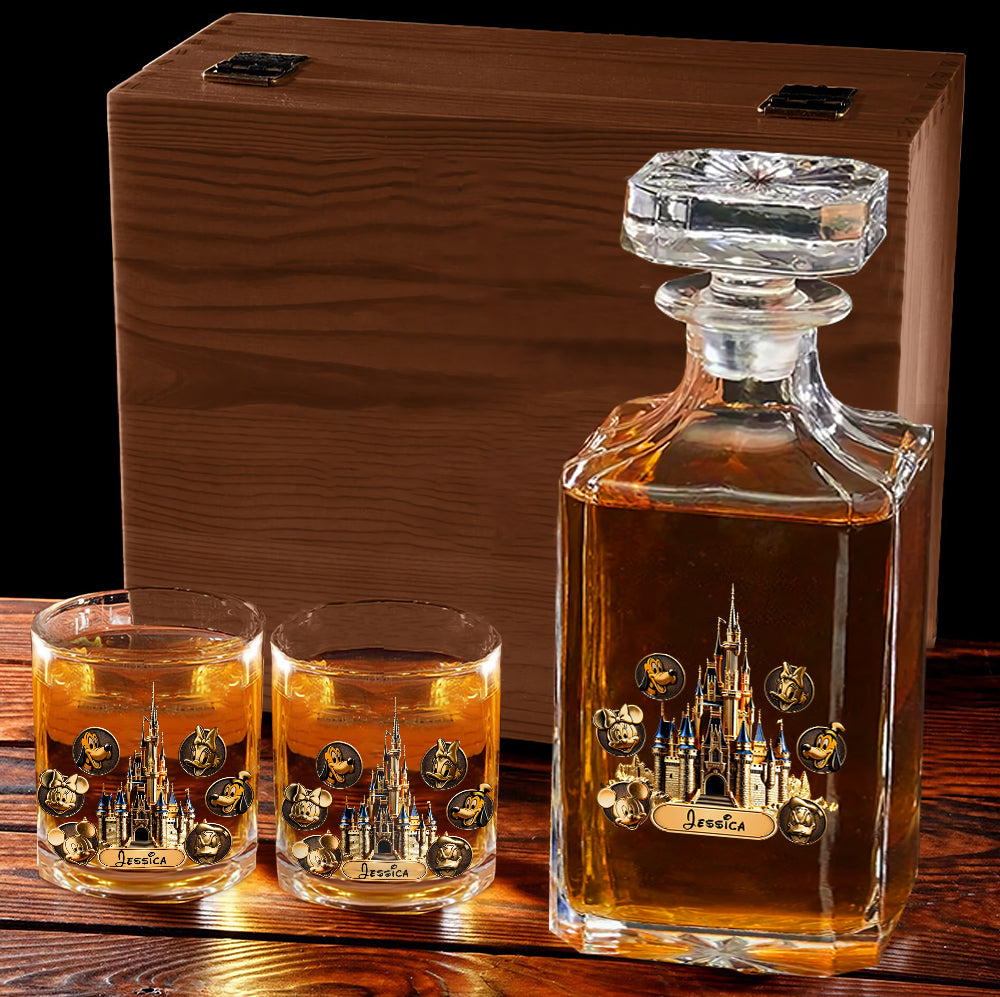 The Magical Castle - Personalized Mouse Whiskey Decanter Set