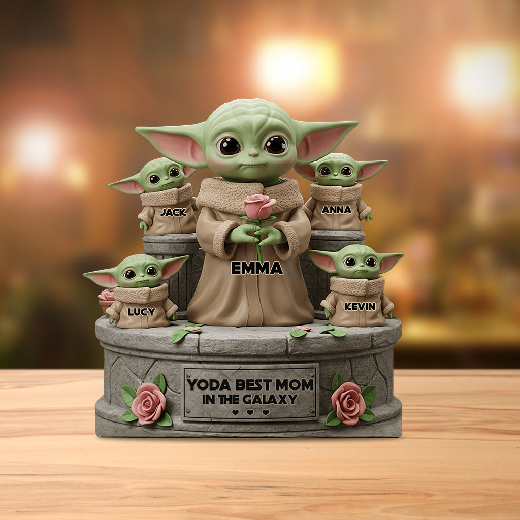 Best Mom In The Galaxy - Personalized The Force Custom Shaped Acrylic Plaque