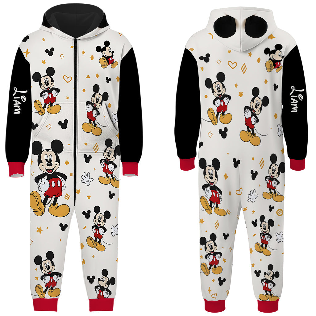 Magical Friend - Personalized Mouse Hooded Jumpsuit