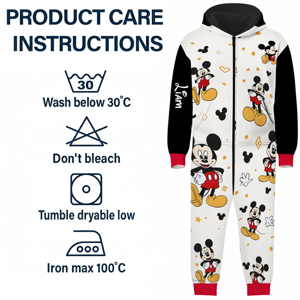 Magical Friend - Personalized Mouse Hooded Jumpsuit