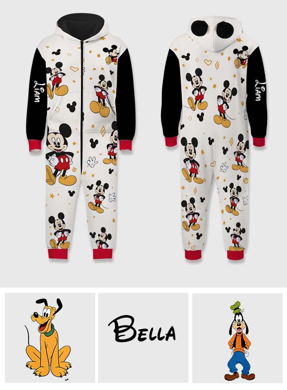 Magical Friend - Personalized Mouse Hooded Jumpsuit