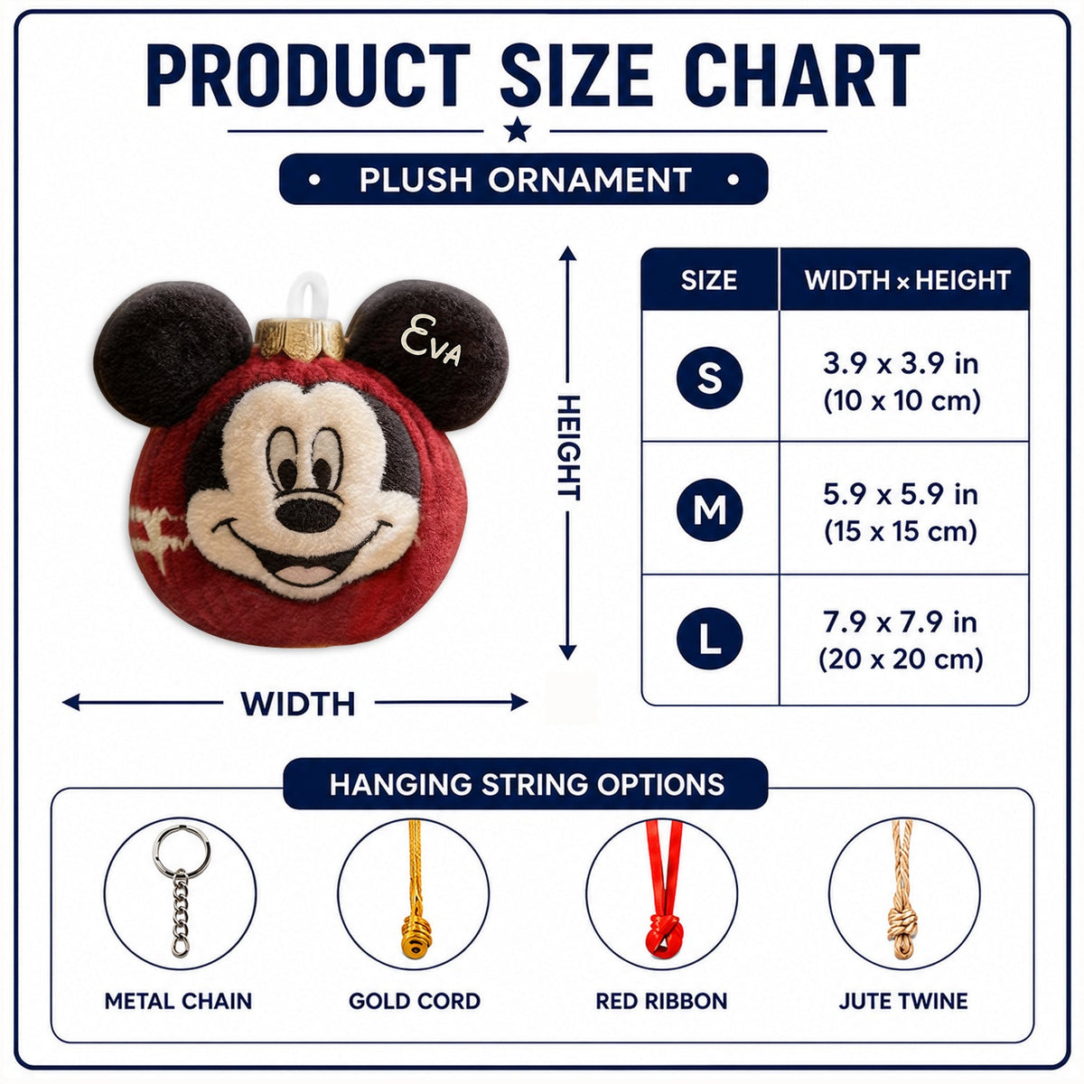 Magical Friends - Personalized Mouse Plush Ornament