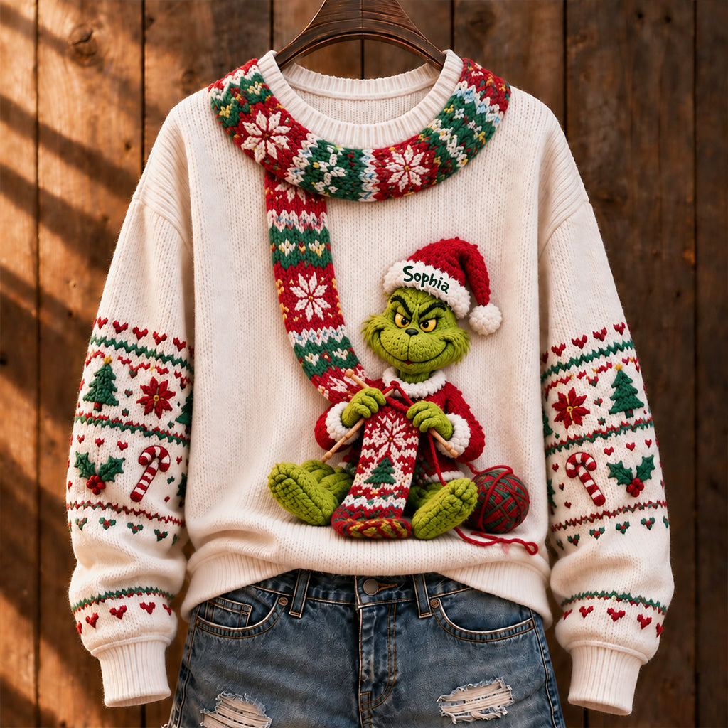 Merry Christmas - Personalized Stole Christmas Ugly Sweater