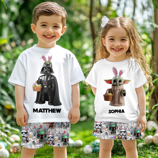 Happy Easter - Personalized Kid Kid T-shirt & Shorts