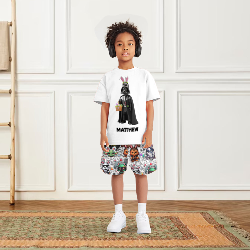 Happy Easter - Personalized Kid Kid T-shirt & Shorts