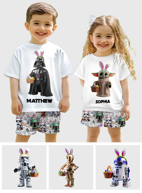Happy Easter - Personalized Kid Kid T-shirt & Shorts