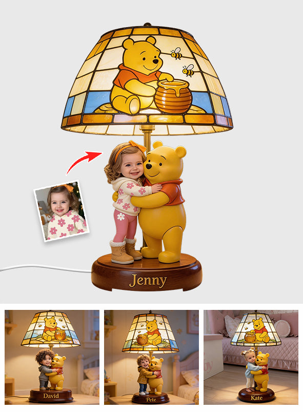 Friendship - Personalized Yellow Bear Acrylic LED Night Light